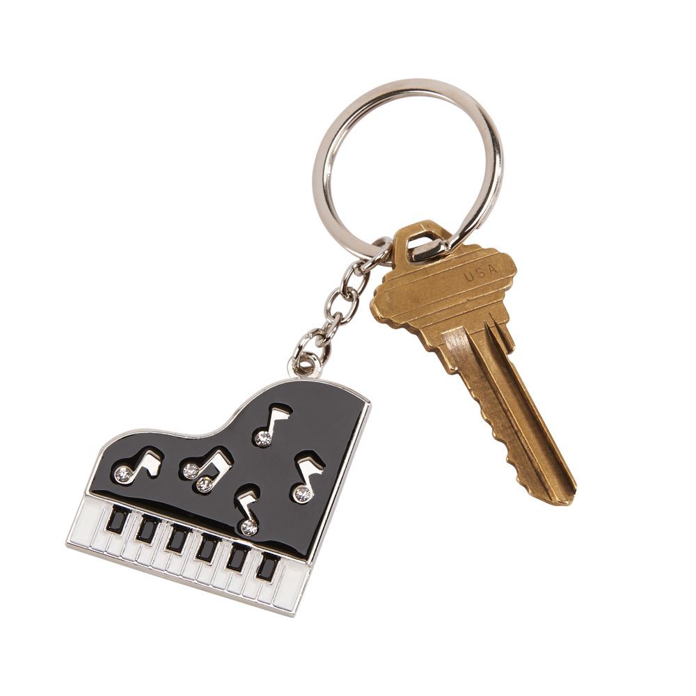 Piano Keychain with Crystals, 3.5"-0