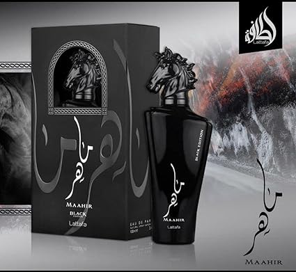 Lattafa Maahir Black Edition Unisex Perfume – 3.4 oz Eau de Parfum