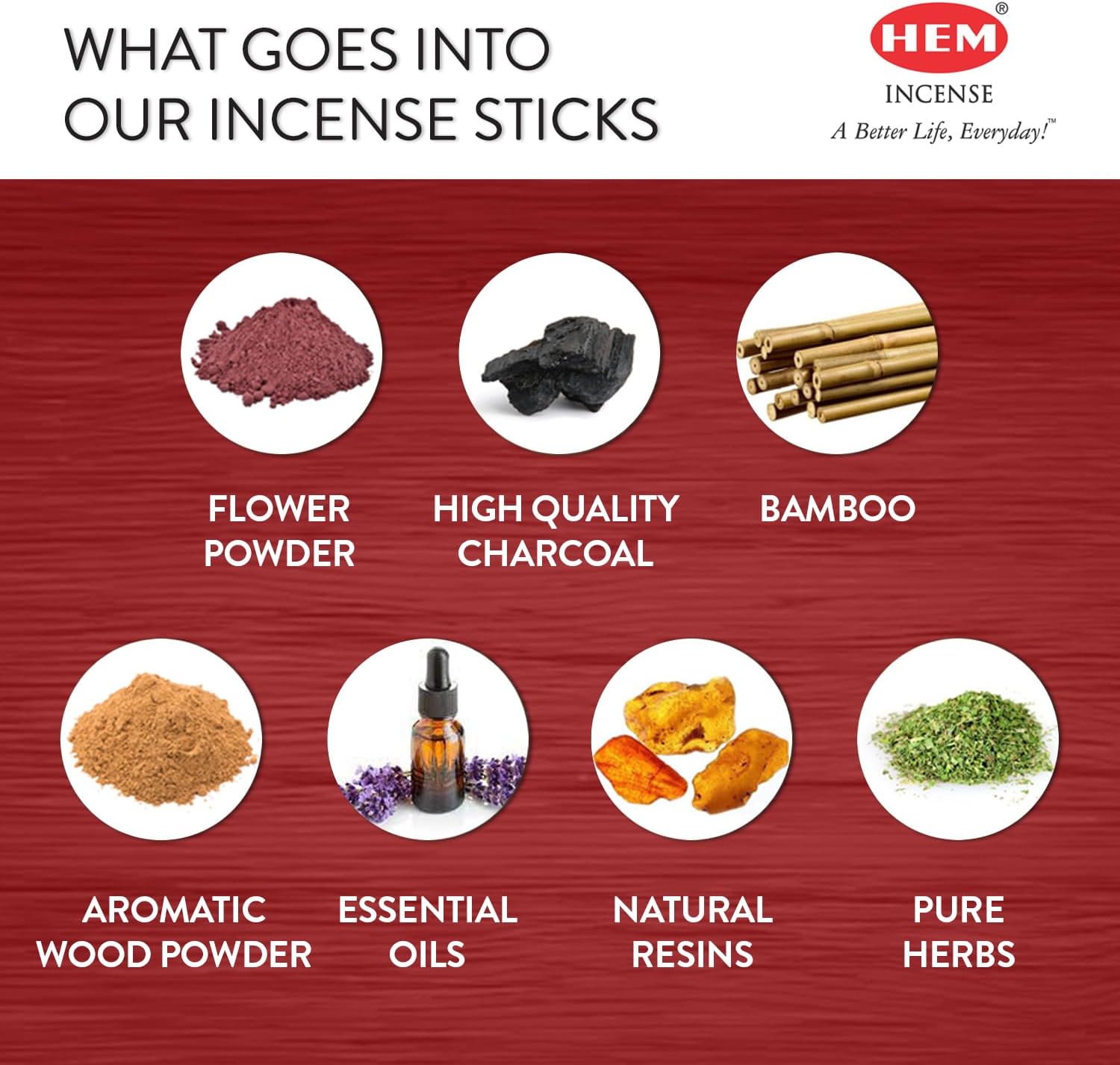 Frankincense - Box of Six 20 Sticks Tubes, 120 Sticks Total - HEM Incense From India