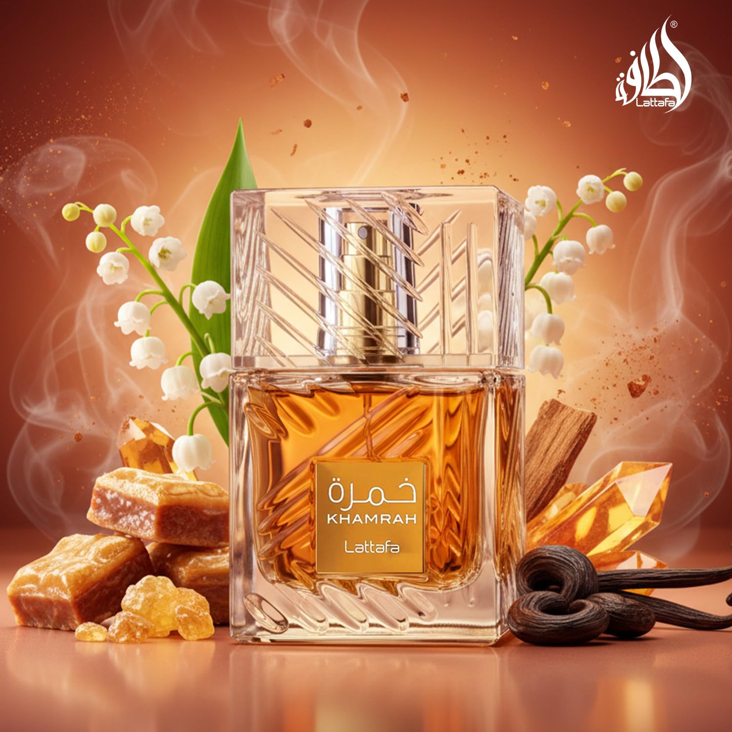 lattafa Khamrah EDP 100ml – Vanilla, Amber & Warm Spicy Unisex Perfume