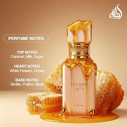 Lattafa Eclaire Women’s Eau de Parfum 3.4 oz – Vanilla & Caramel