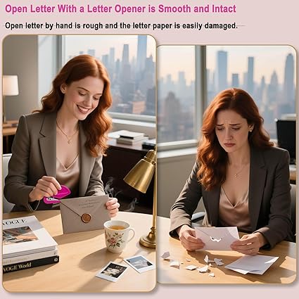 6-Pack Envelope Opener – Safe Letter Slitter for Home & Office