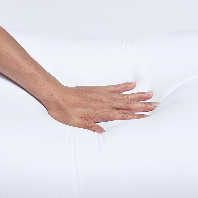 Soft Down Alternative Pillows – 2 Pack, Stomach & Back Sleepers, Standard White