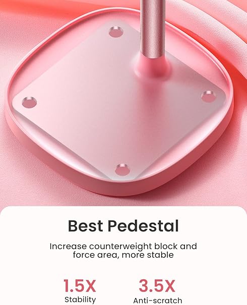 LISEN Pink Cute Phone Stand – Kawaii Desk & Room Decor for iPhone, iPad & Switch (4–10”)